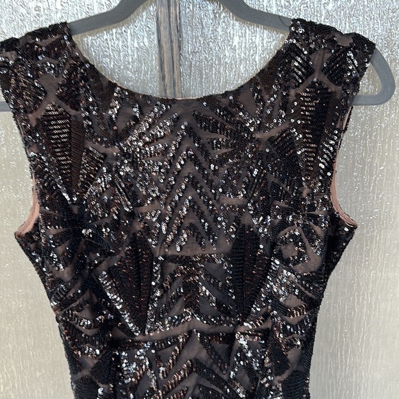 Dress the Population black sequins mini dress size small. New without tags. - Picture 3 of 9